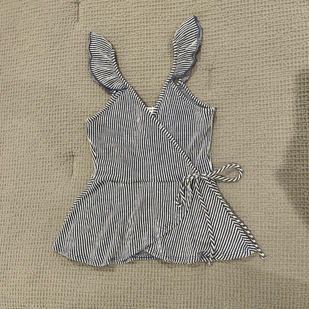 NWT striped tie top